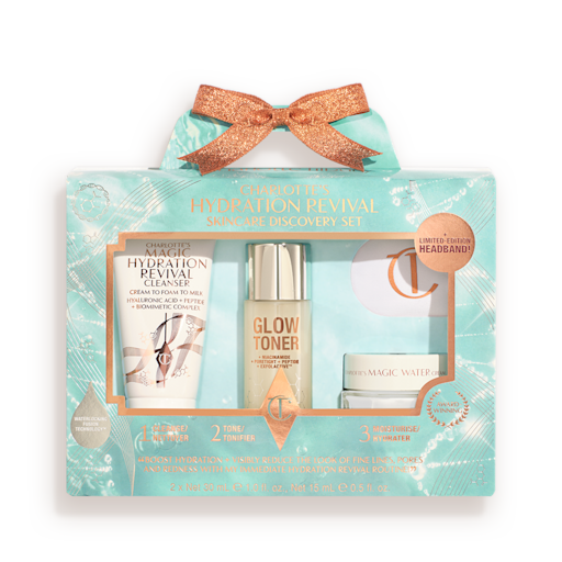 COFFRET DÉCOUVERTE DE SOINS CHARLOTTE’S HYDRATION REVIVAL – Kit De Soin Format Voie