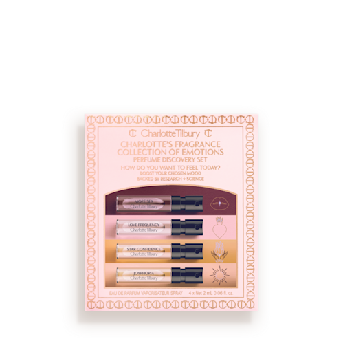 COLLECTION DE PARFUMS « EMOTIONS » DE CHARLOTTE – COFFRET DÉCOUVERTE 4 X 2 ML