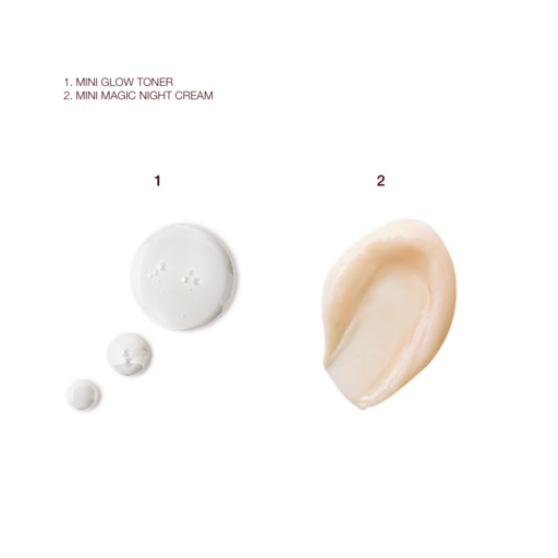 KIT DE SOIN « DUO POUR UNE PEAU ÉCLATANTE DE NUIT » DE CHARLOTTE