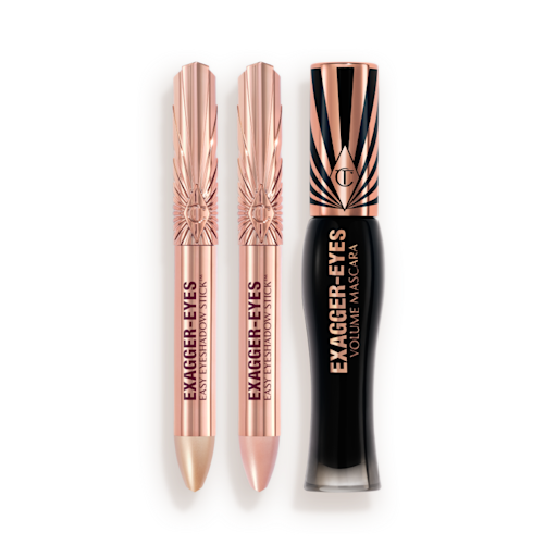 Kit pour les yeux « Exagger-Eyes » : trio de fards à paupières et de Mascaras
