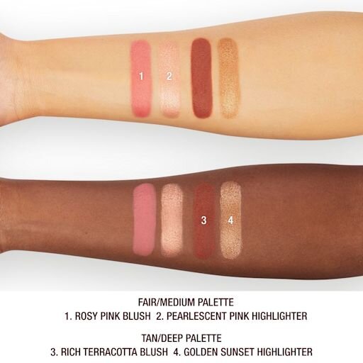 PALETTE HOLLYWOOD BLUSH & GLOW GLIDE – TON CLAIR À MOYEN