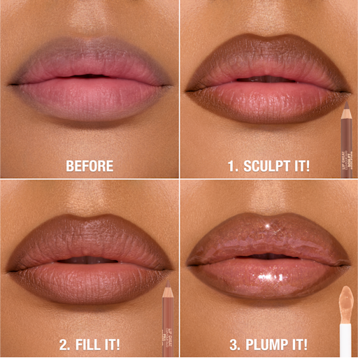 TRUCCS ET ASTUCES POUR DES LÈVRES SCULPTÉES : KIT POUR LES LÈVRES ET TRUCCS ET ASTUCES