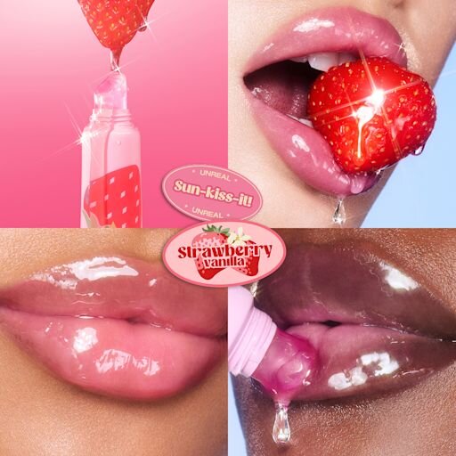 UNREAL LIPS HEALTHY GLOW NECTAR OIL JUICYLICIOUS FRAISE-VANILLE